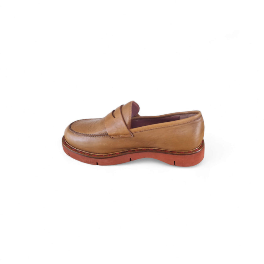 Viola Ricci Polly - mocassino in pelle - col. cuoio Economico