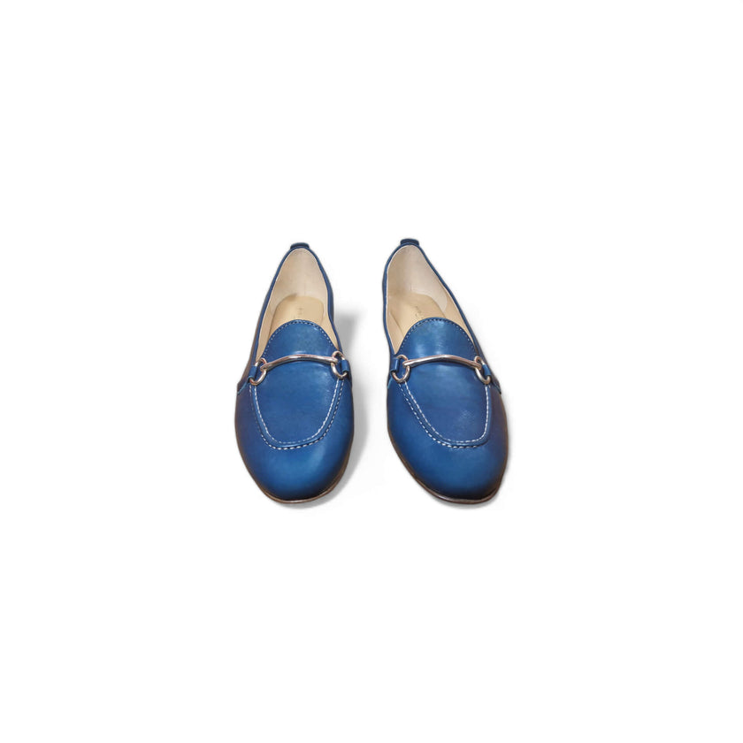 Viola Ricci Zil - slip on pelle bleu' navy Outlet