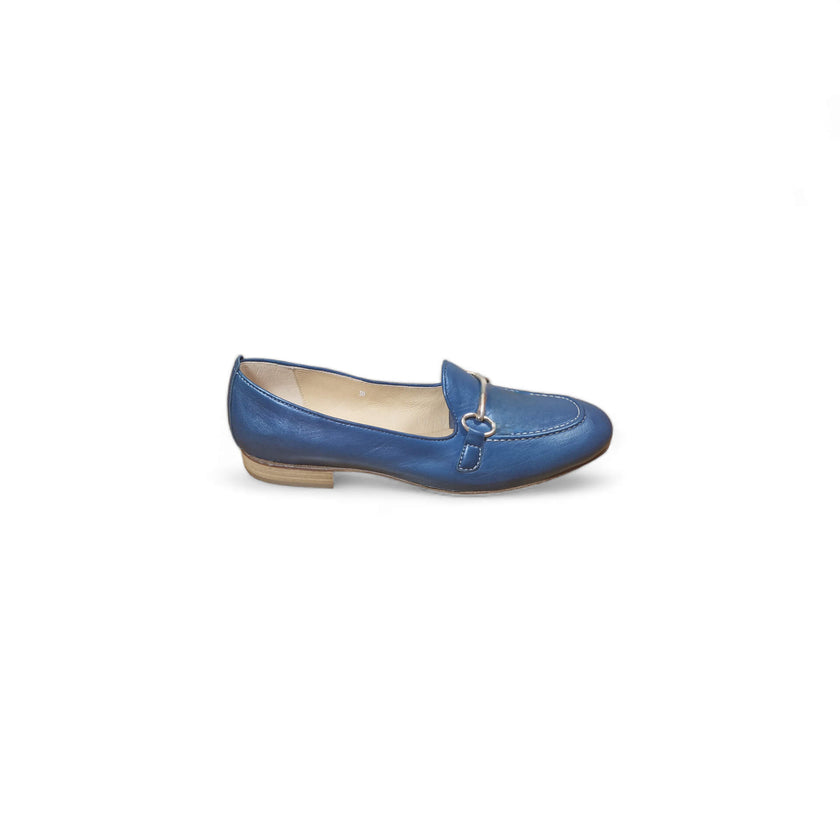 Viola Ricci Zil - slip on pelle bleu' navy Outlet