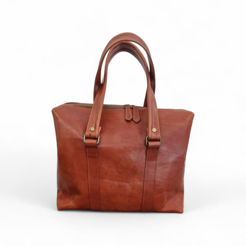 Viola Ricci Mail - Borsa in pelle rhum Vendita Calda