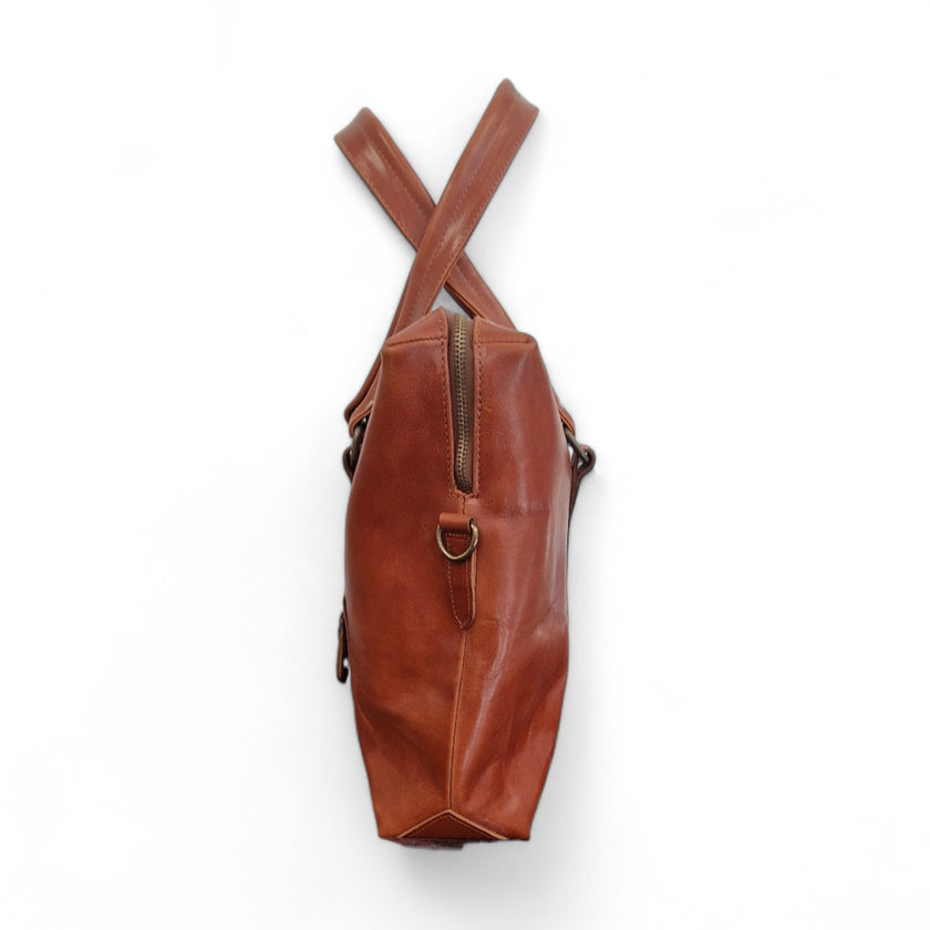 Viola Ricci Mail - Borsa in pelle rhum Vendita Calda