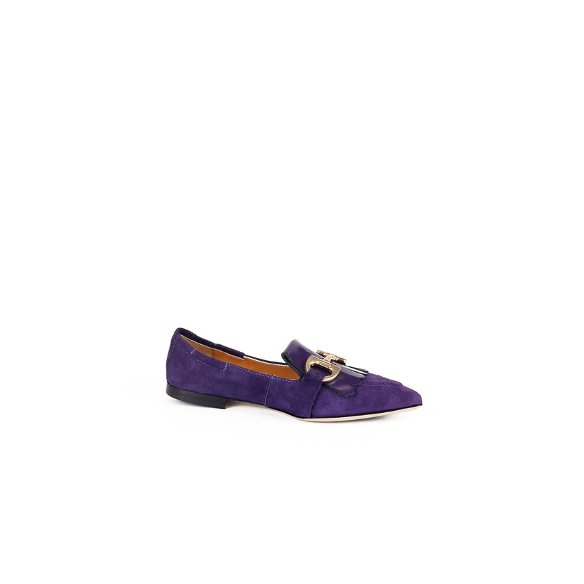 Viola Ricci Venus - Mocassino in camoscio Viola Spedizione Gratuita