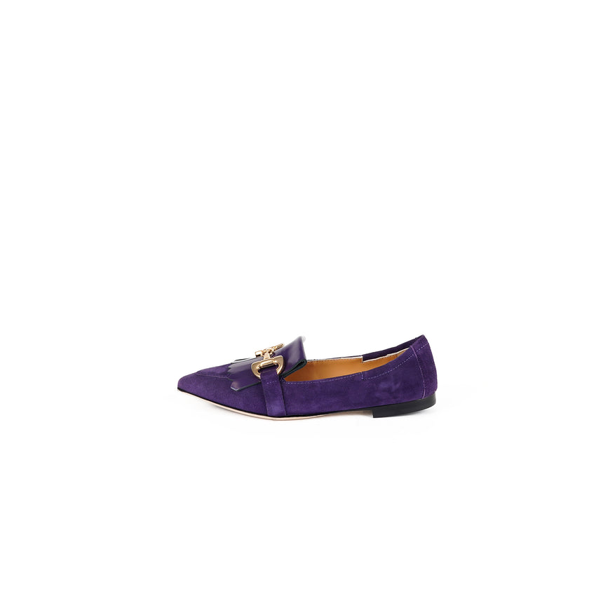 Viola Ricci Venus - Mocassino in camoscio Viola Spedizione Gratuita