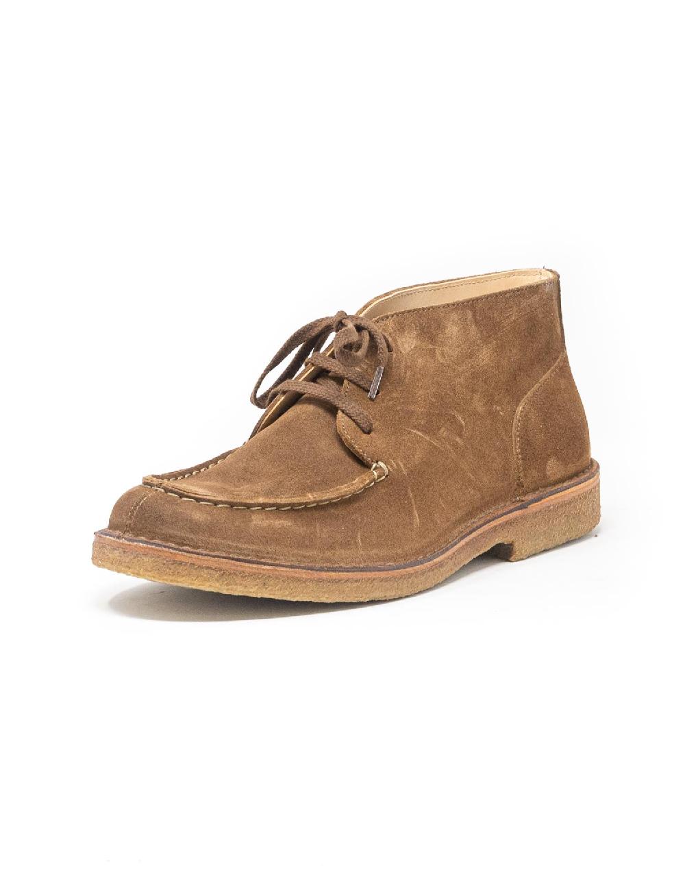 Wally Walker moc-toe Astorflex in pelle scamosciata Deukeflex Dark Khaki Sottocosto