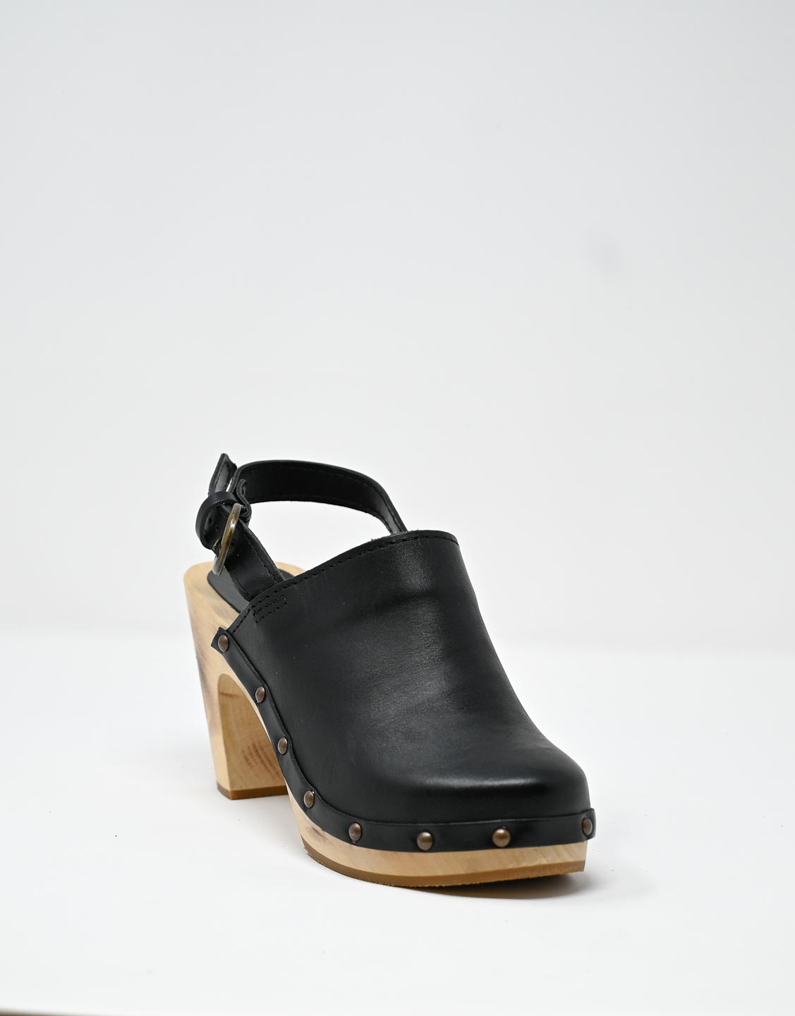 Wally Walker zoccolo in pelle nero Olandflex by astorflex Qualità