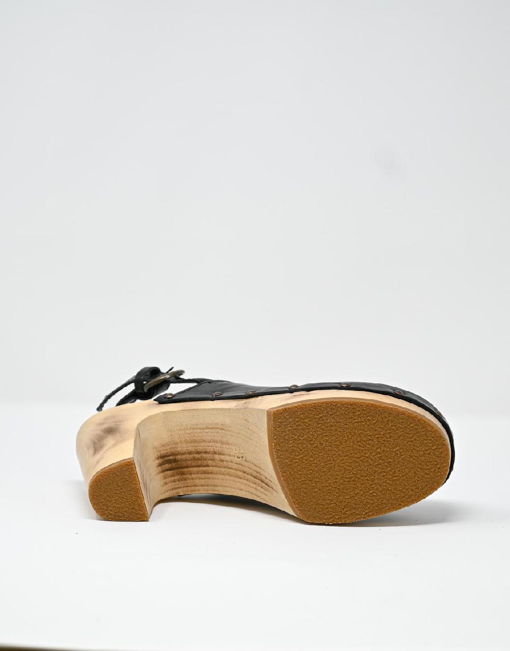Wally Walker zoccolo in pelle nero Olandflex by astorflex Qualità