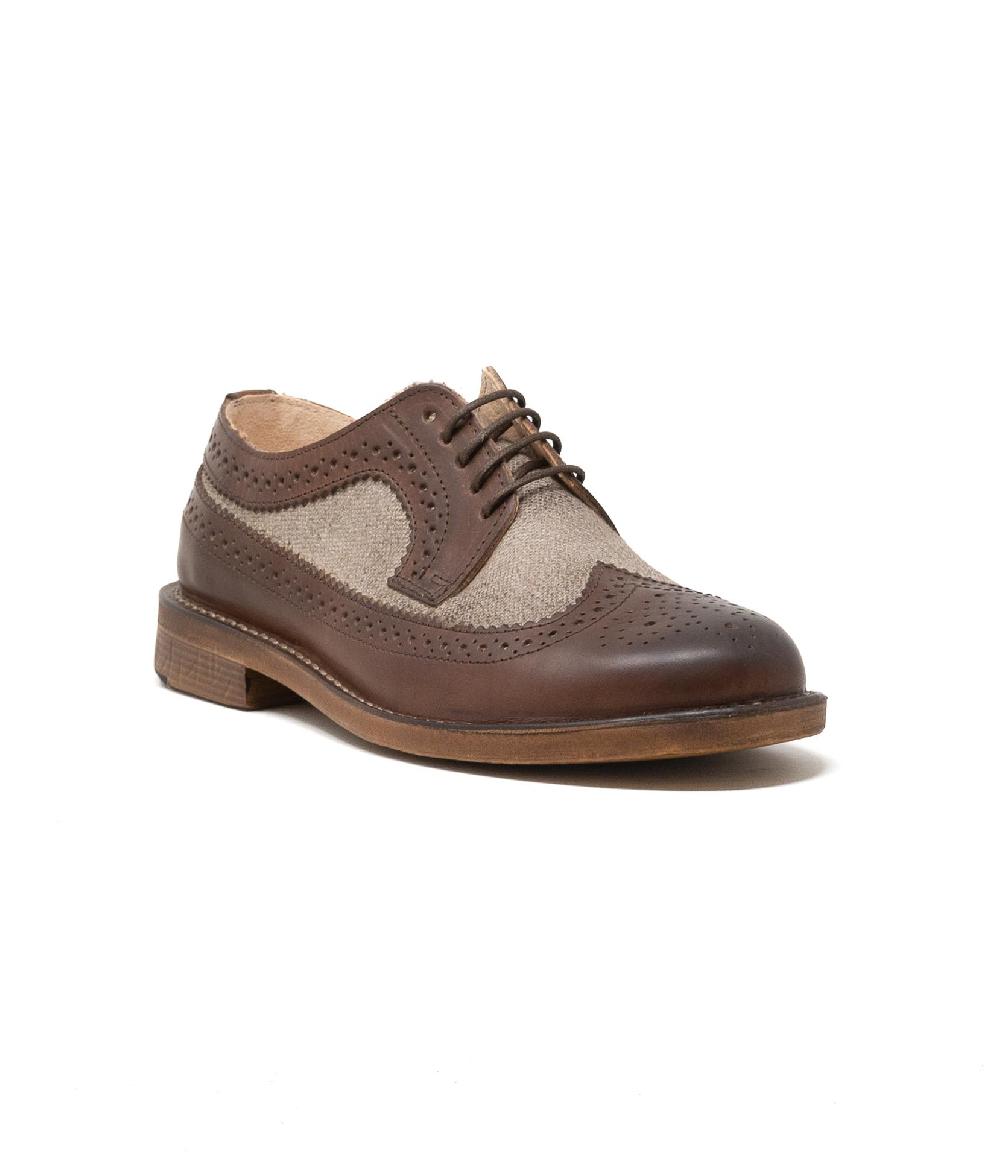 Wally Walker Astorflex – derby in pelle e tessuto Rondiflex sabbia b976 Saldi Di Fabbrica