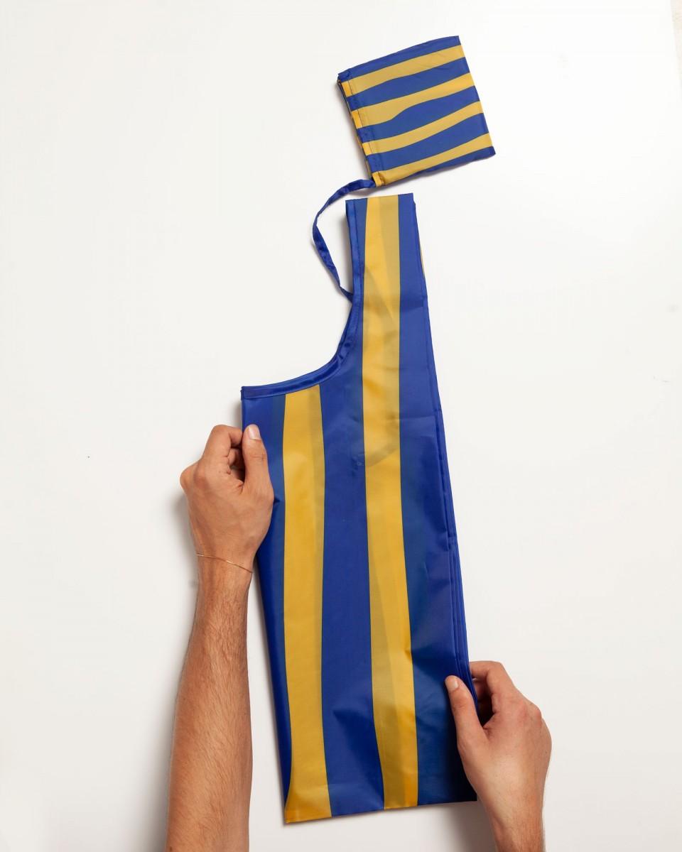 Wood'd Stripes Blue Bag Fino Al -60%