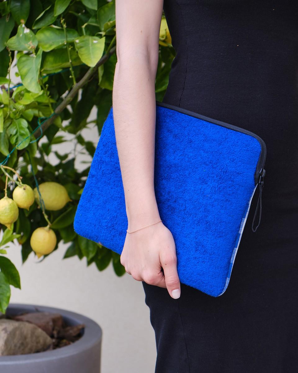 Wood'd Patch Blue Macbook Case Saldi Di Fabbrica