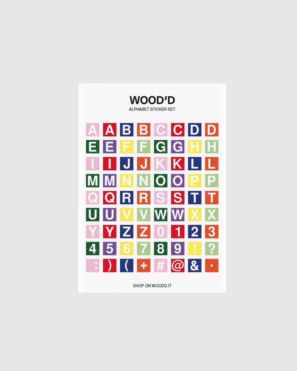 Wood'd Alphabet Mirror Case Saldi Di Fabbrica