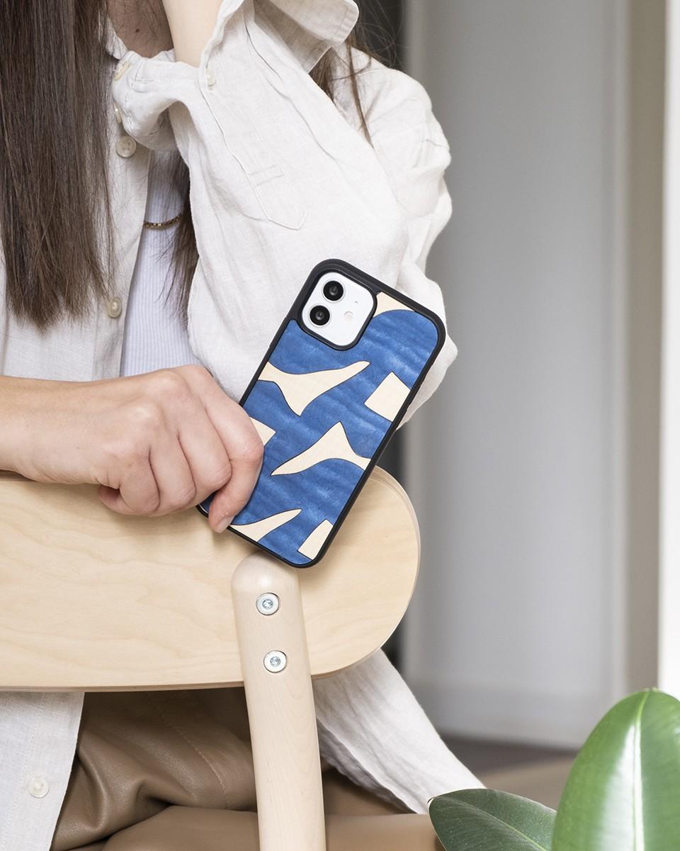 Wood'd Organic Blue Cover In Linea