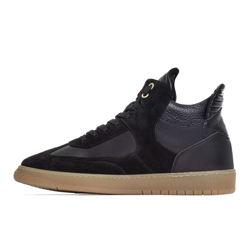 Ylati VENERE HIGH BLACK TEXTURE by Ylati Footwear Qualità Garantita