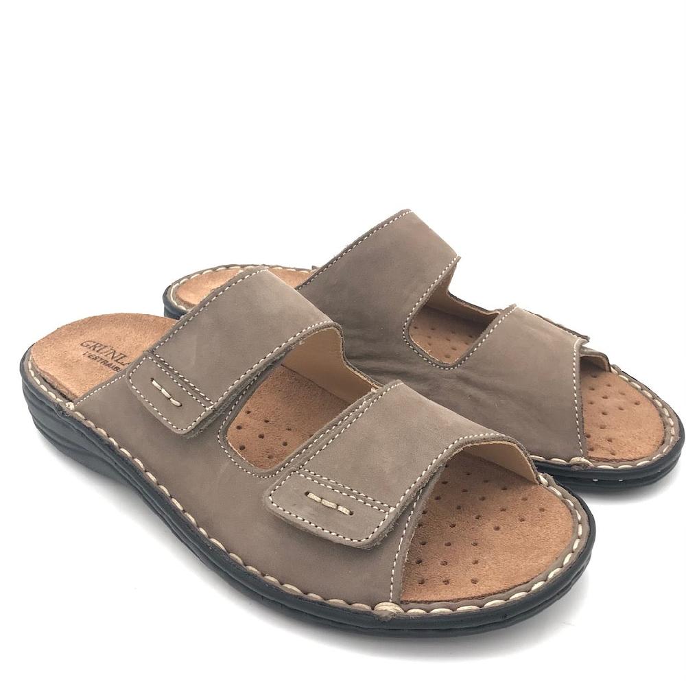 Zulian Calzature Ciabatta Lino kaki Qualità