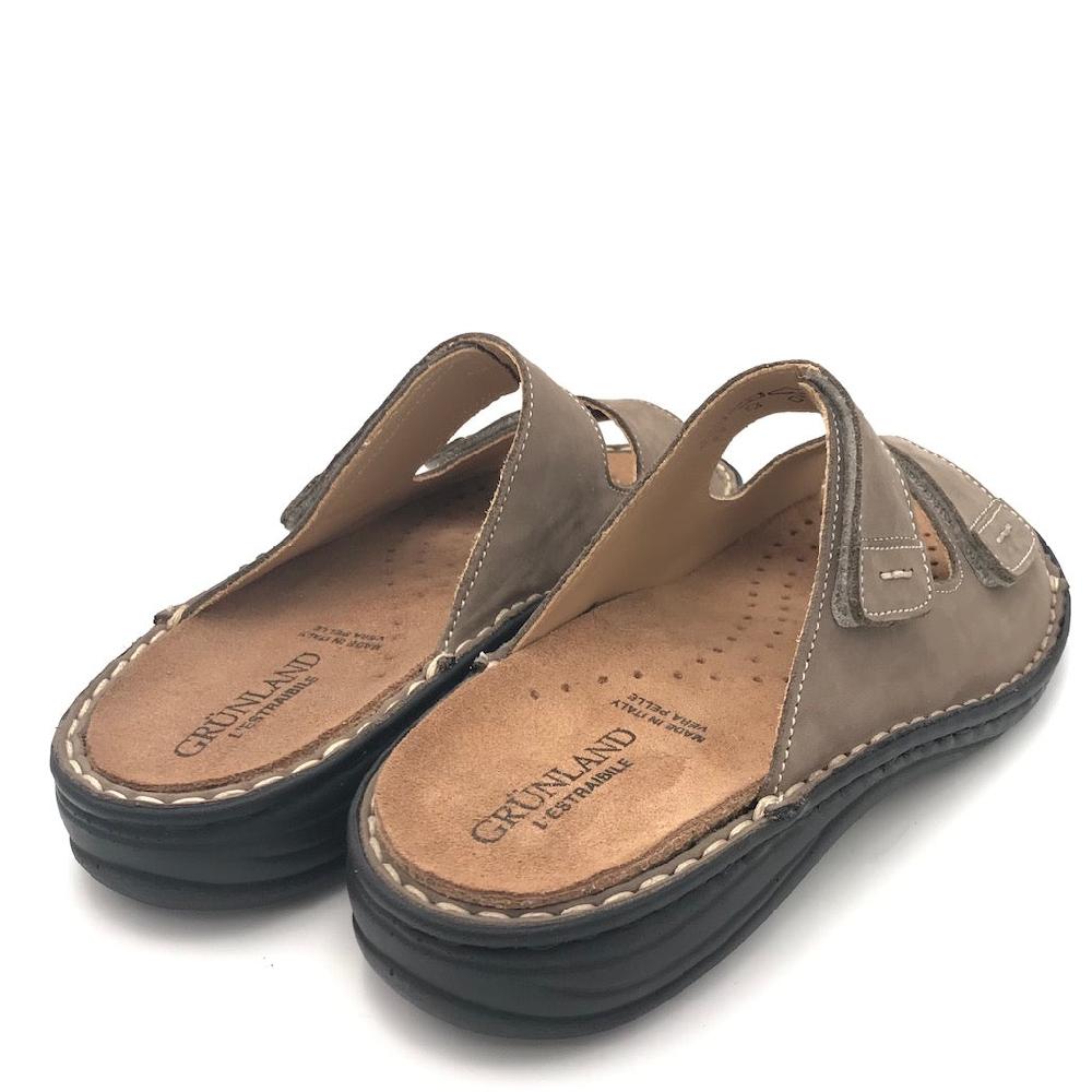 Zulian Calzature Ciabatta Lino kaki Qualità