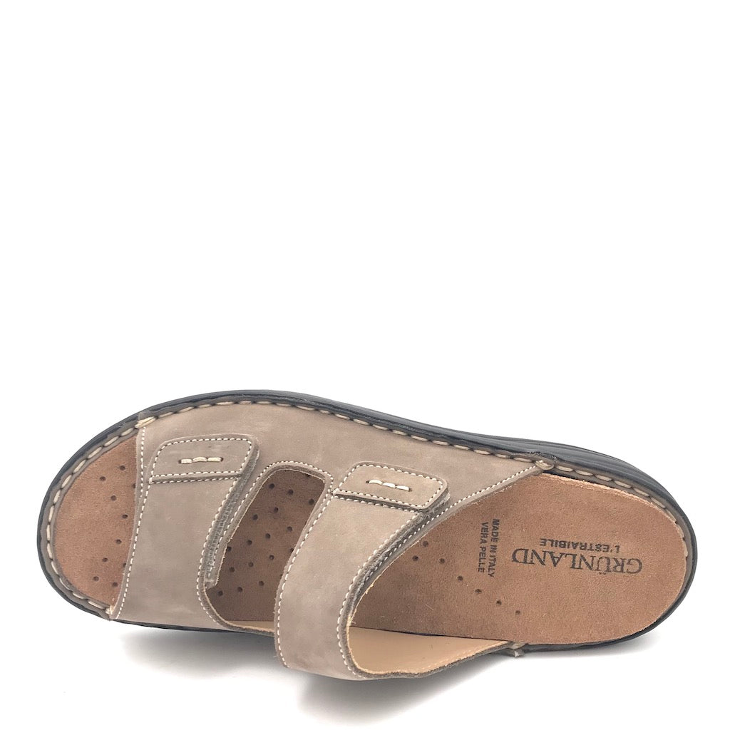 Zulian Calzature Ciabatta Lino kaki Qualità