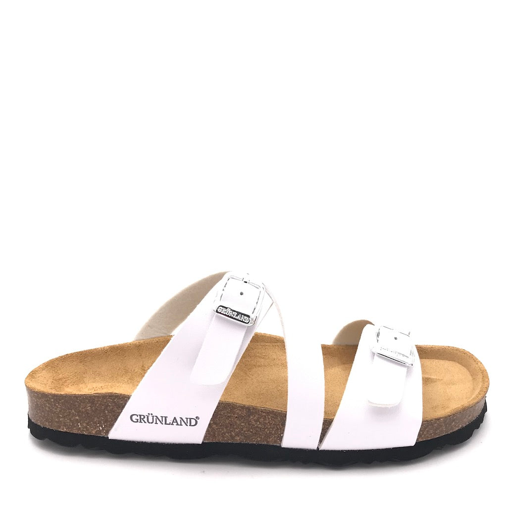 Zulian Calzature Ciabatta Sara fascia incrociata bianca Promozione Limitata