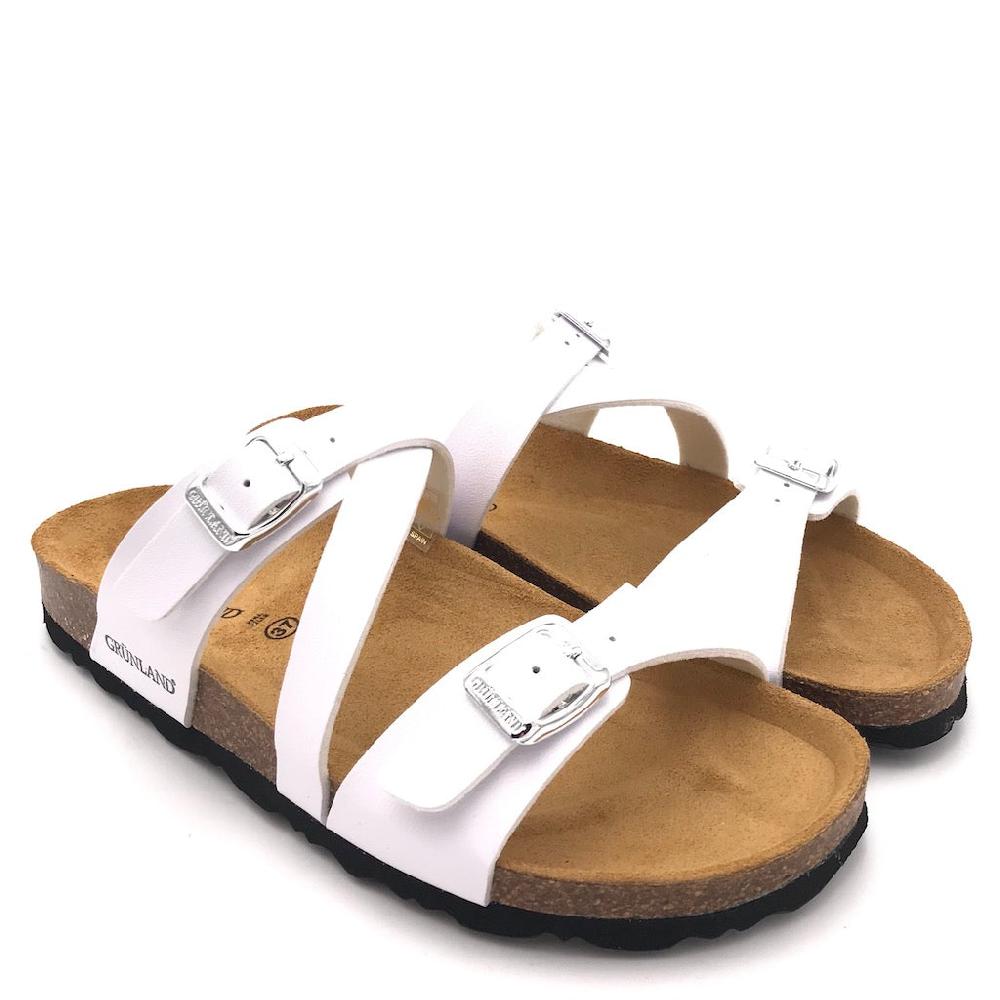 Zulian Calzature Ciabatta Sara fascia incrociata bianca Promozione Limitata