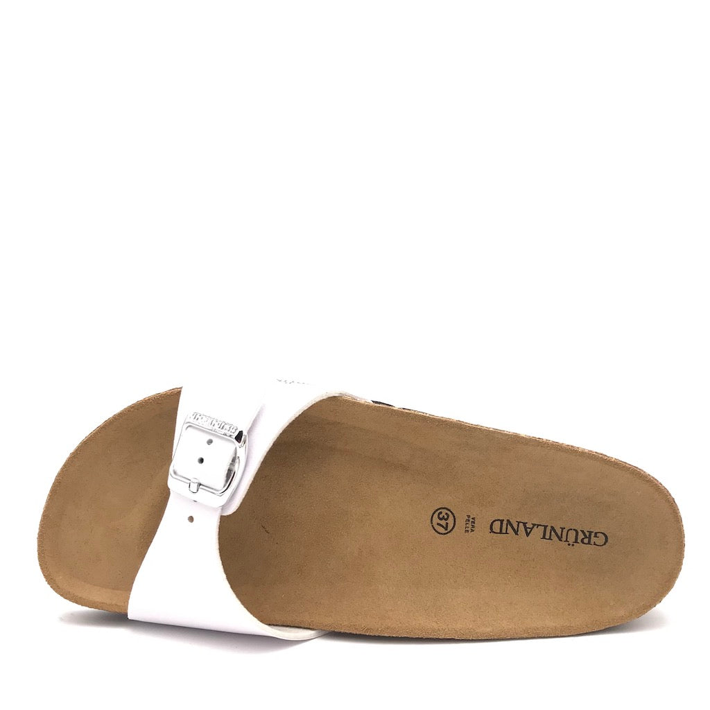 Zulian Calzature Ciabatta Sara fascia bianca Sottocosto