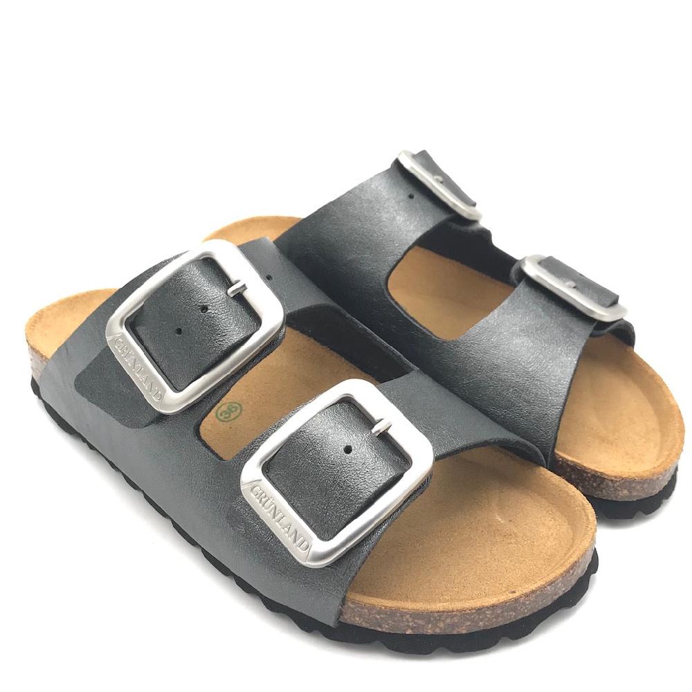 Zulian Calzature Ciabatta Sara doppia fibbia nero Offerta