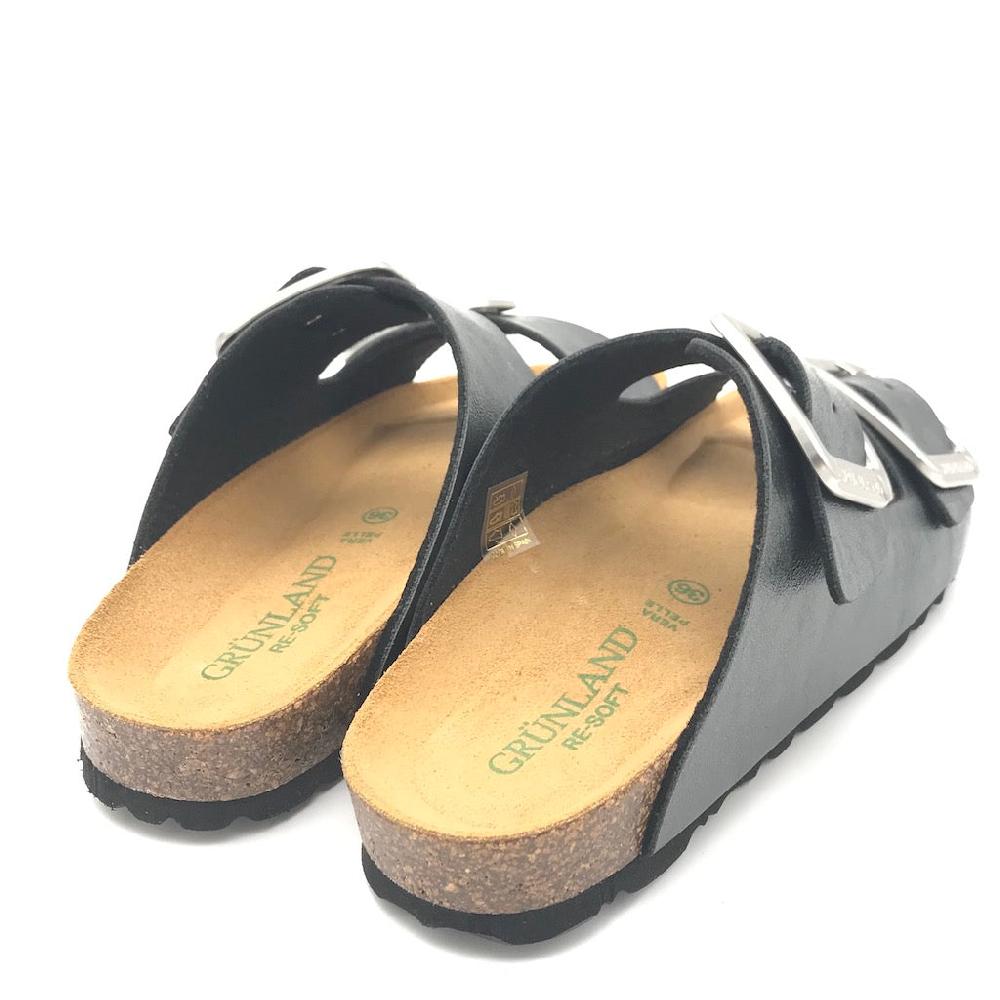 Zulian Calzature Ciabatta Sara doppia fibbia nero Offerta