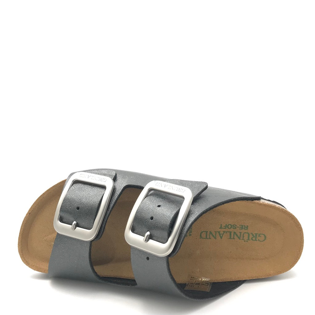 Zulian Calzature Ciabatta Sara doppia fibbia nero Offerta
