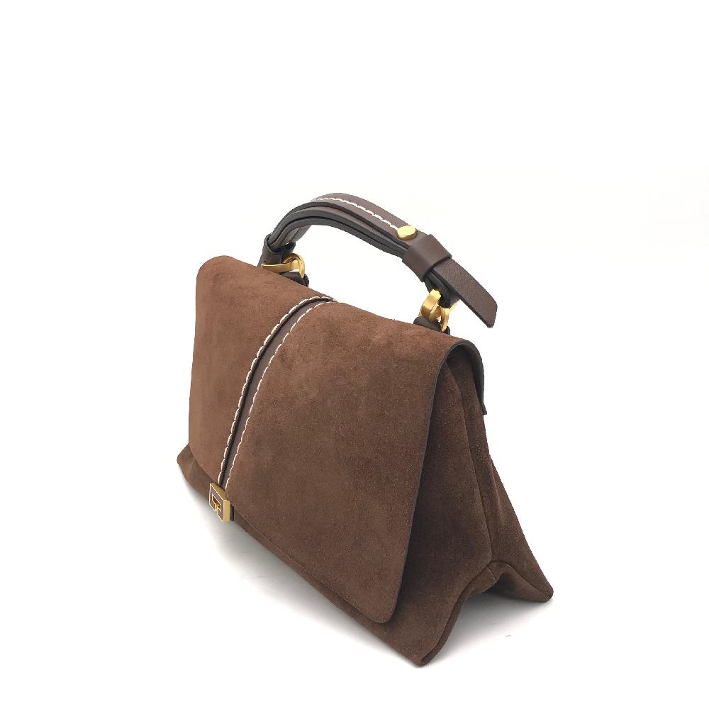 Zulian Calzature Borsa Kendall small camoscio marrone Offerte