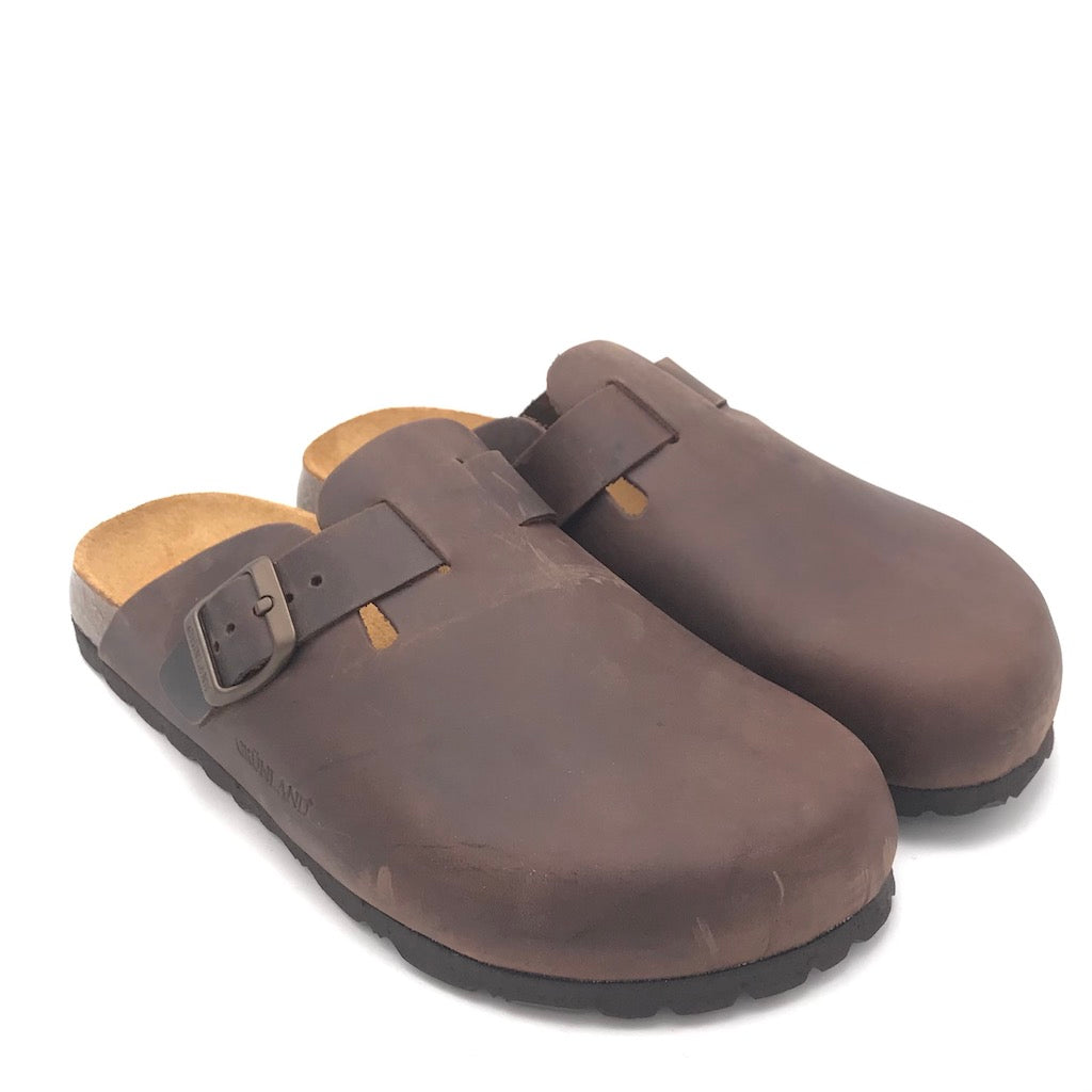 Zulian Calzature Ciabatta chiusa Bobo mogano Nuova