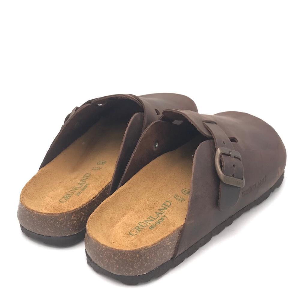 Zulian Calzature Ciabatta chiusa Bobo mogano Nuova