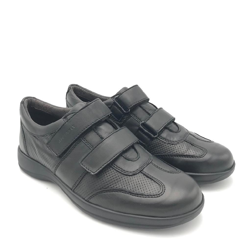 Zulian Calzature Scarpa strappo Season in nappa nera 2025