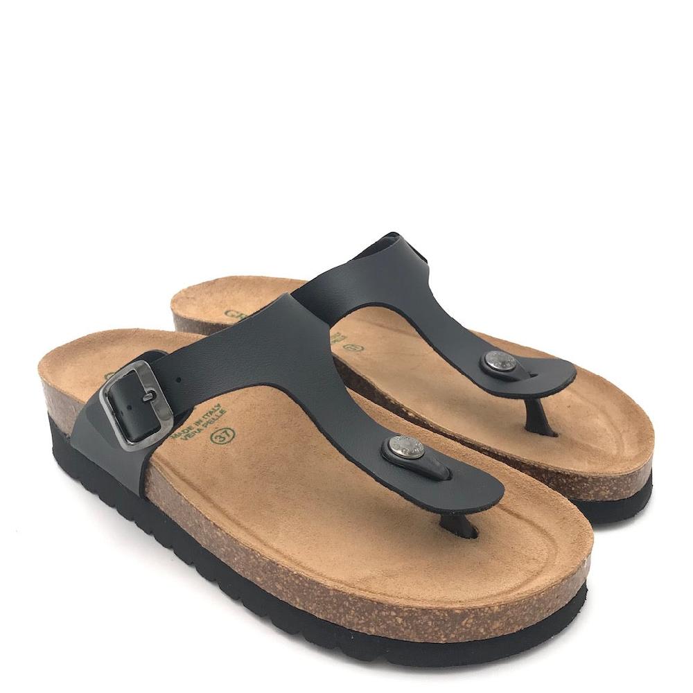 Zulian Calzature Ciabatta Hola infradito nero Presa