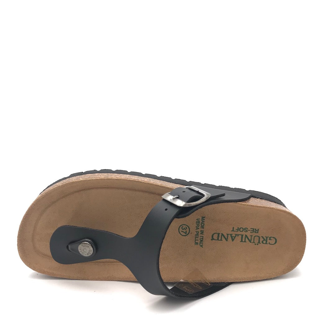 Zulian Calzature Ciabatta Hola infradito nero Presa