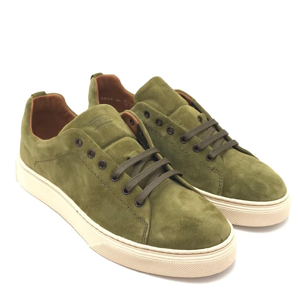 Zulian Calzature Sneakers in crosta foglia Offerte