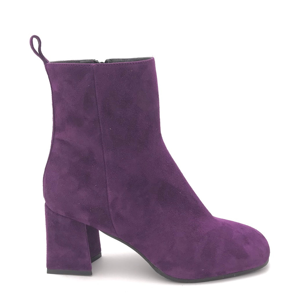 Zulian Calzature Tronchetto camoscio viola In Saldo