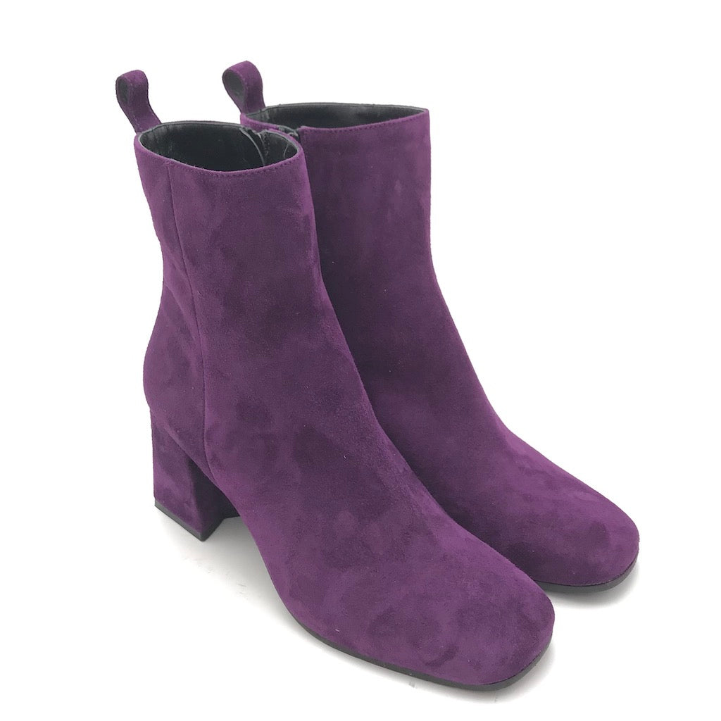Zulian Calzature Tronchetto camoscio viola In Saldo