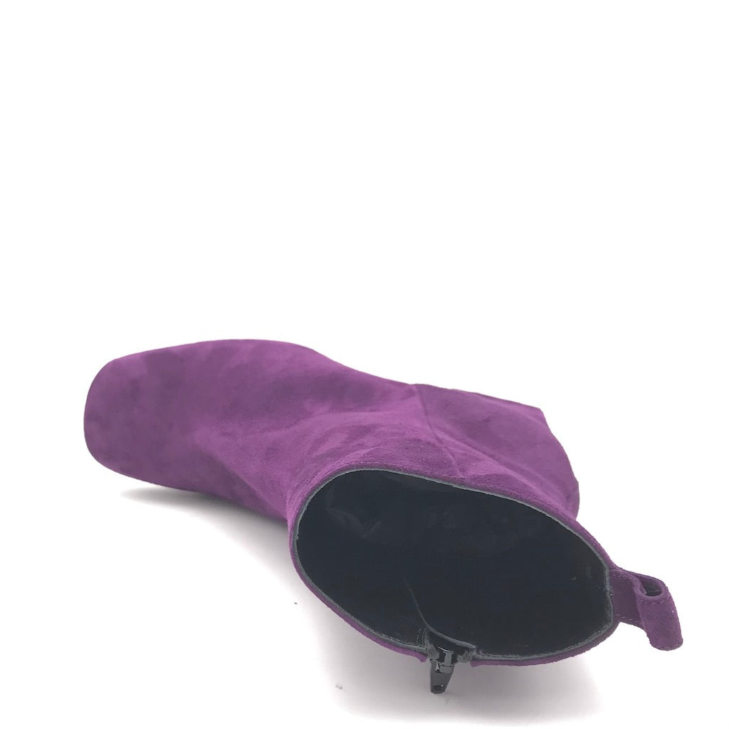 Zulian Calzature Tronchetto camoscio viola In Saldo