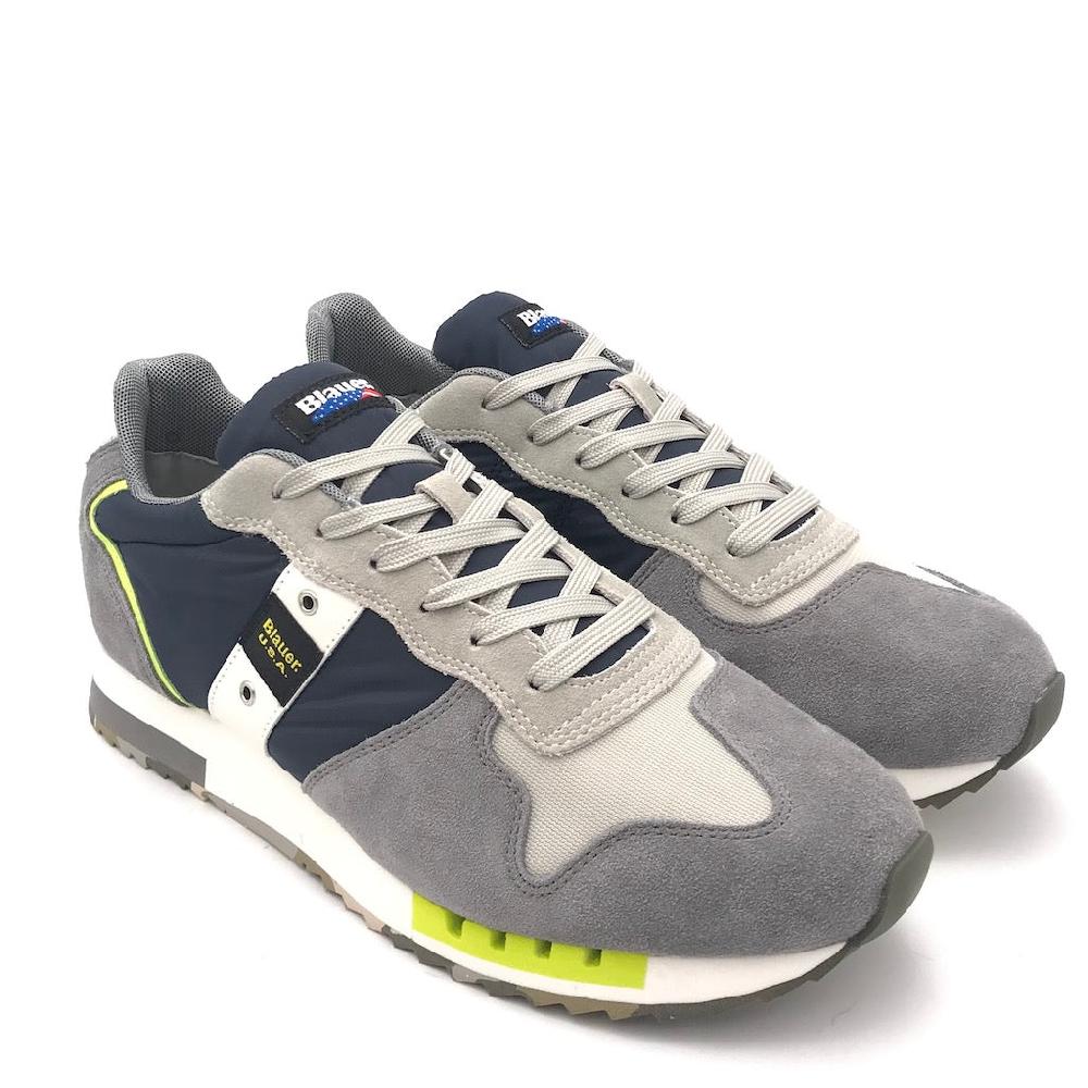 Zulian Calzature Sneakers Queens01 Dir navy-grey Vendita