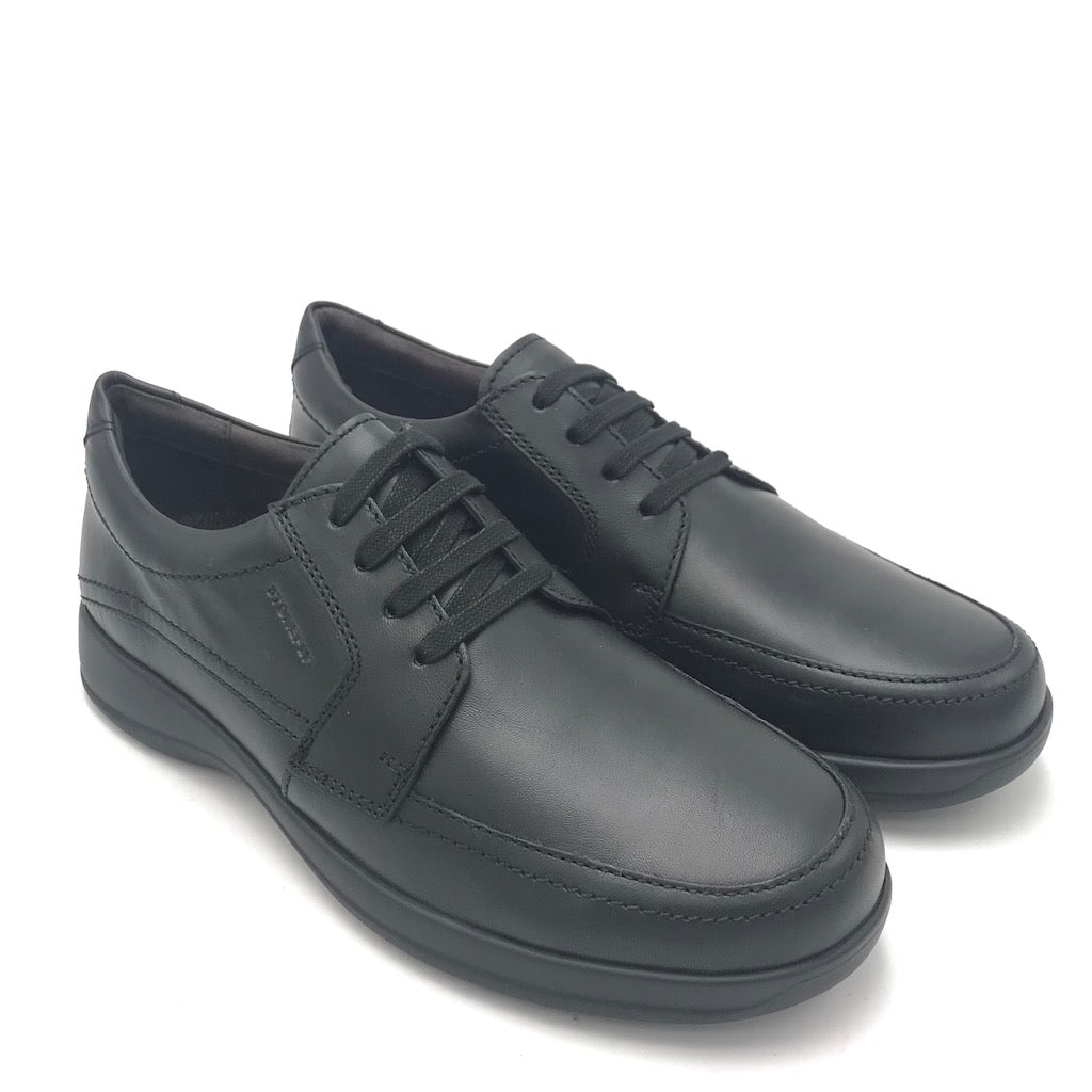 Zulian Calzature Scarpa Season allacciata in nappa nera Pezzi Unici