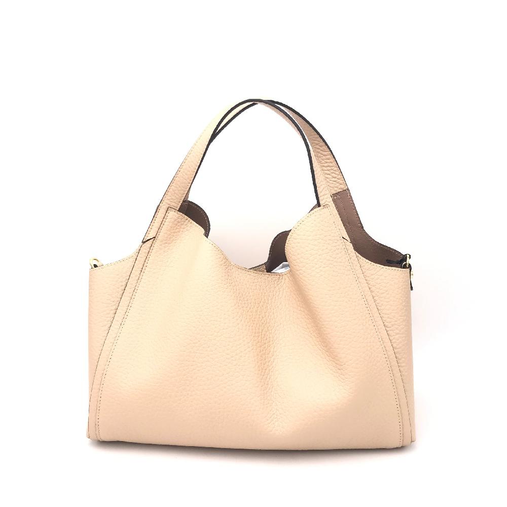 Zulian Calzature Borsa a spalla Serena media sand Sottocosto