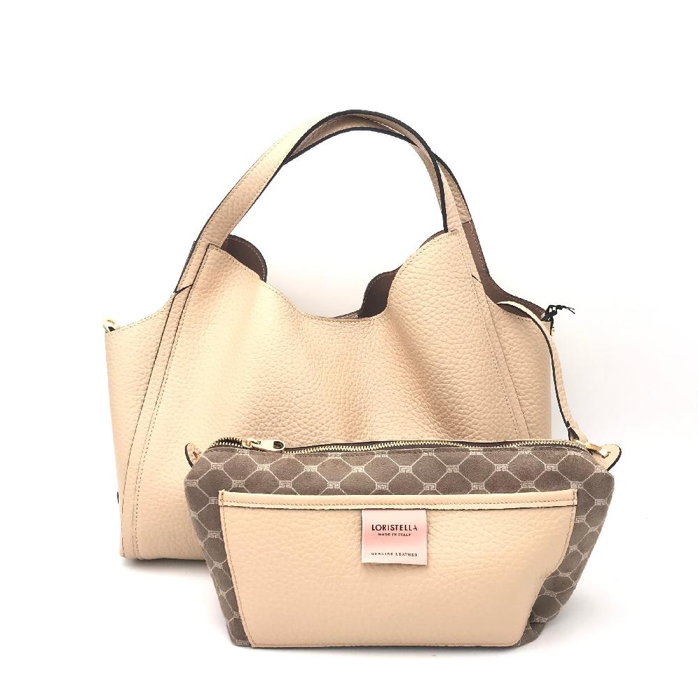 Zulian Calzature Borsa a spalla Serena media sand Sottocosto