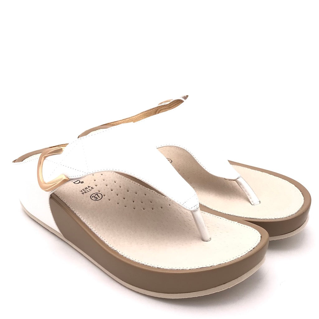Zulian Calzature Ciabatta infradito Dira bianca Pezzi Unici