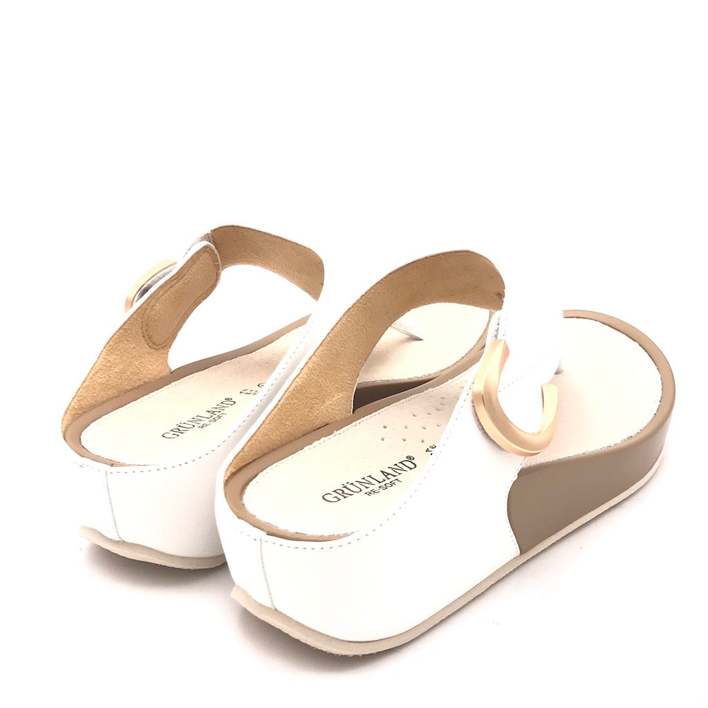 Zulian Calzature Ciabatta infradito Dira bianca Pezzi Unici