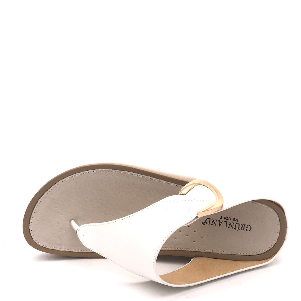 Zulian Calzature Ciabatta infradito Dira bianca Pezzi Unici