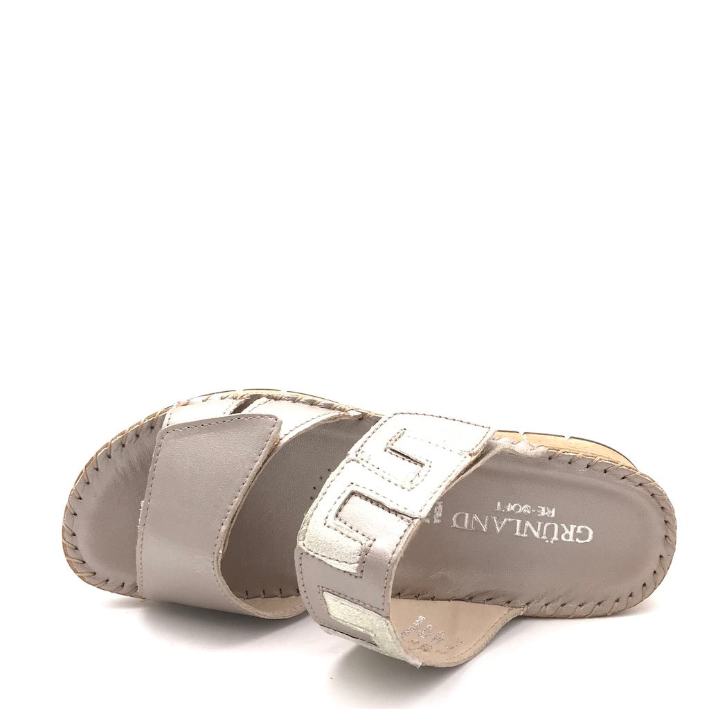 Zulian Calzature Ciabatta Palo platino Qualità Garantita