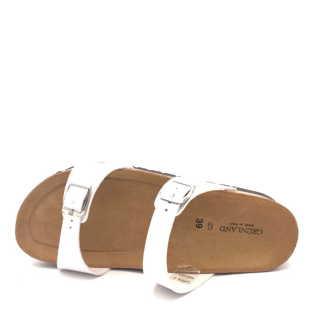 Zulian Calzature Ciabatta Hola doppia fibbia perla Shopping Online