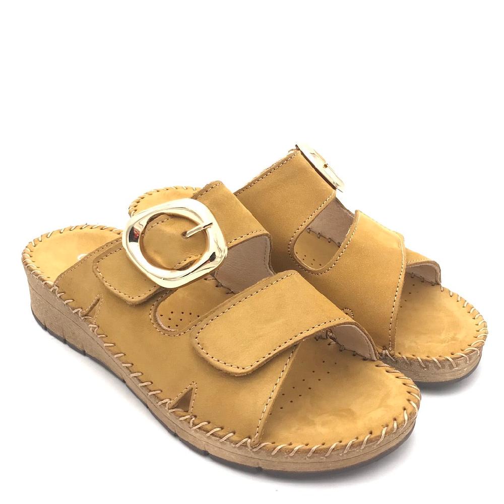 Zulian Calzature Ciabatta Palo ocra Presa