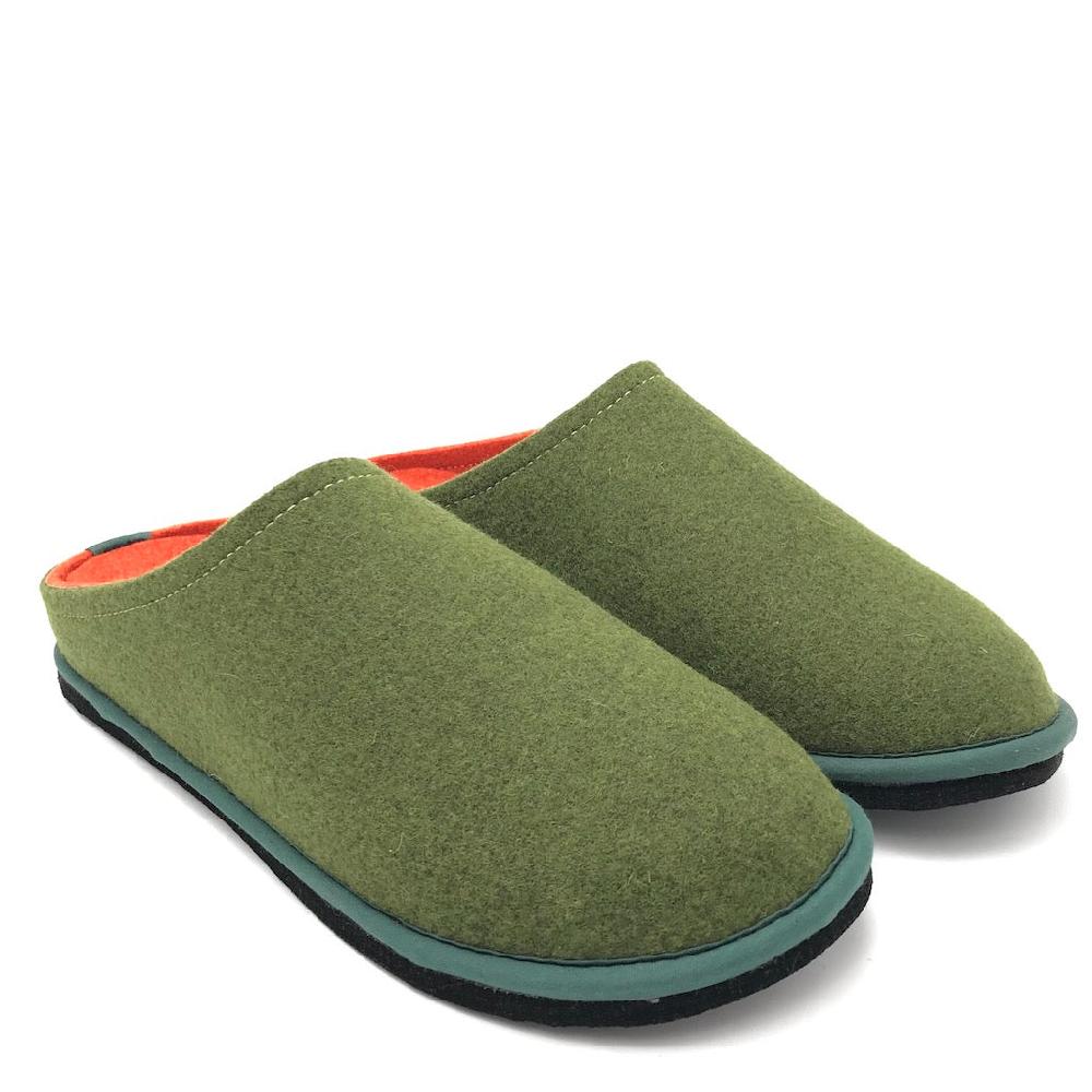 Zulian Calzature Ciabatta Easy bicolor muschio-arancione Vendita Economica