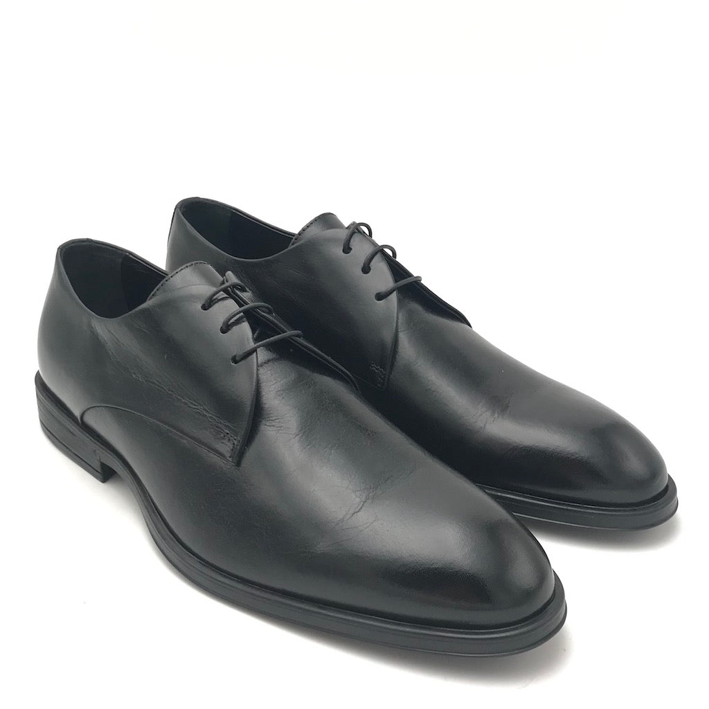 Zulian Calzature Stringata derby semilucido nero Italy