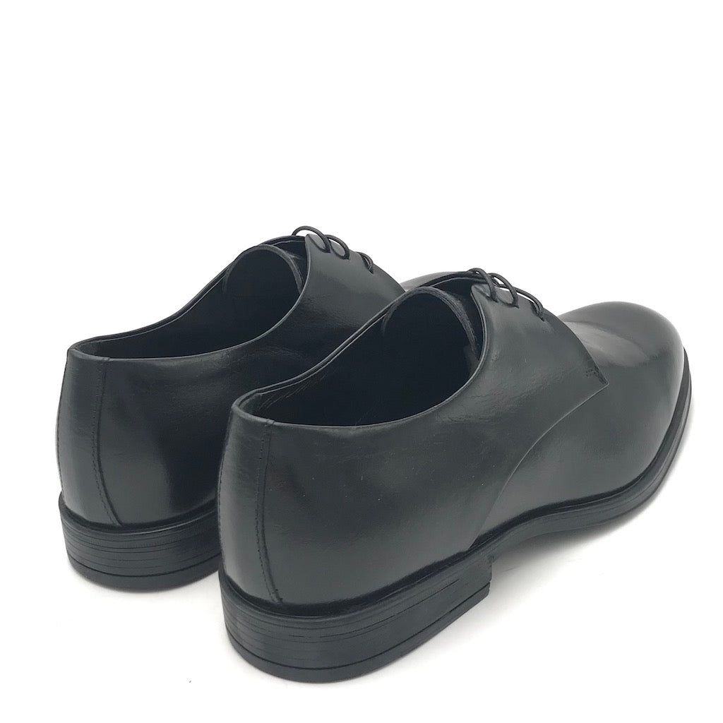 Zulian Calzature Stringata derby semilucido nero Italy