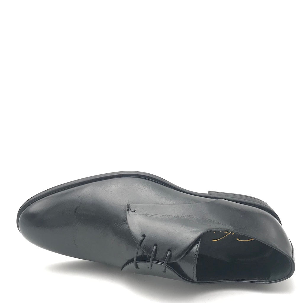 Zulian Calzature Stringata derby semilucido nero Italy