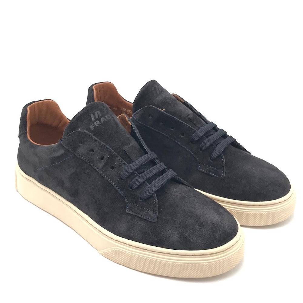 Zulian Calzature Sneakers in crosta blu Nuovo